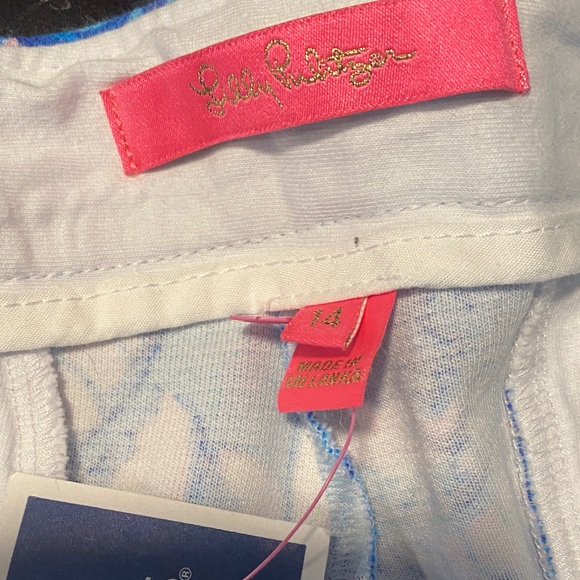 Lilly Pulitzer Blue and Pink Shorts - Picture 2 of 6